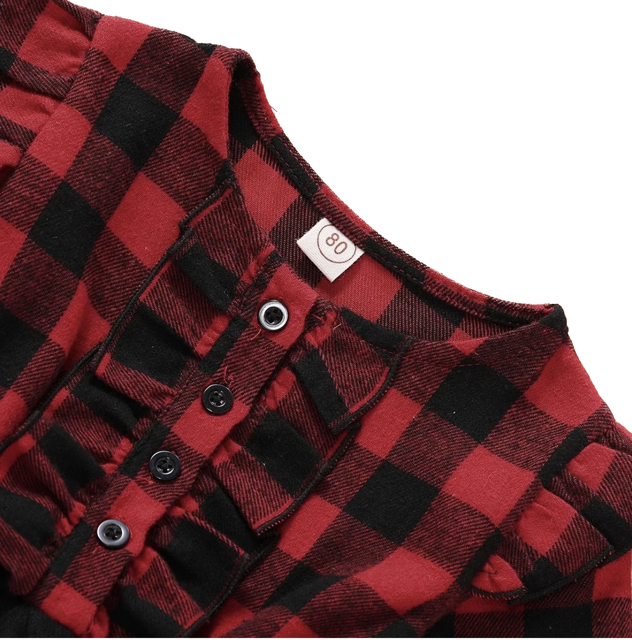 Red and Black Checkered Dress