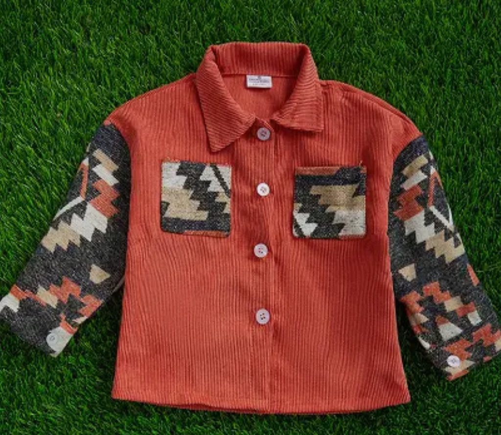Burnt Orange Curdoroy Jacket