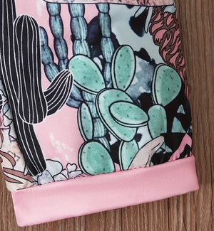 Cartoon Cactus Romper