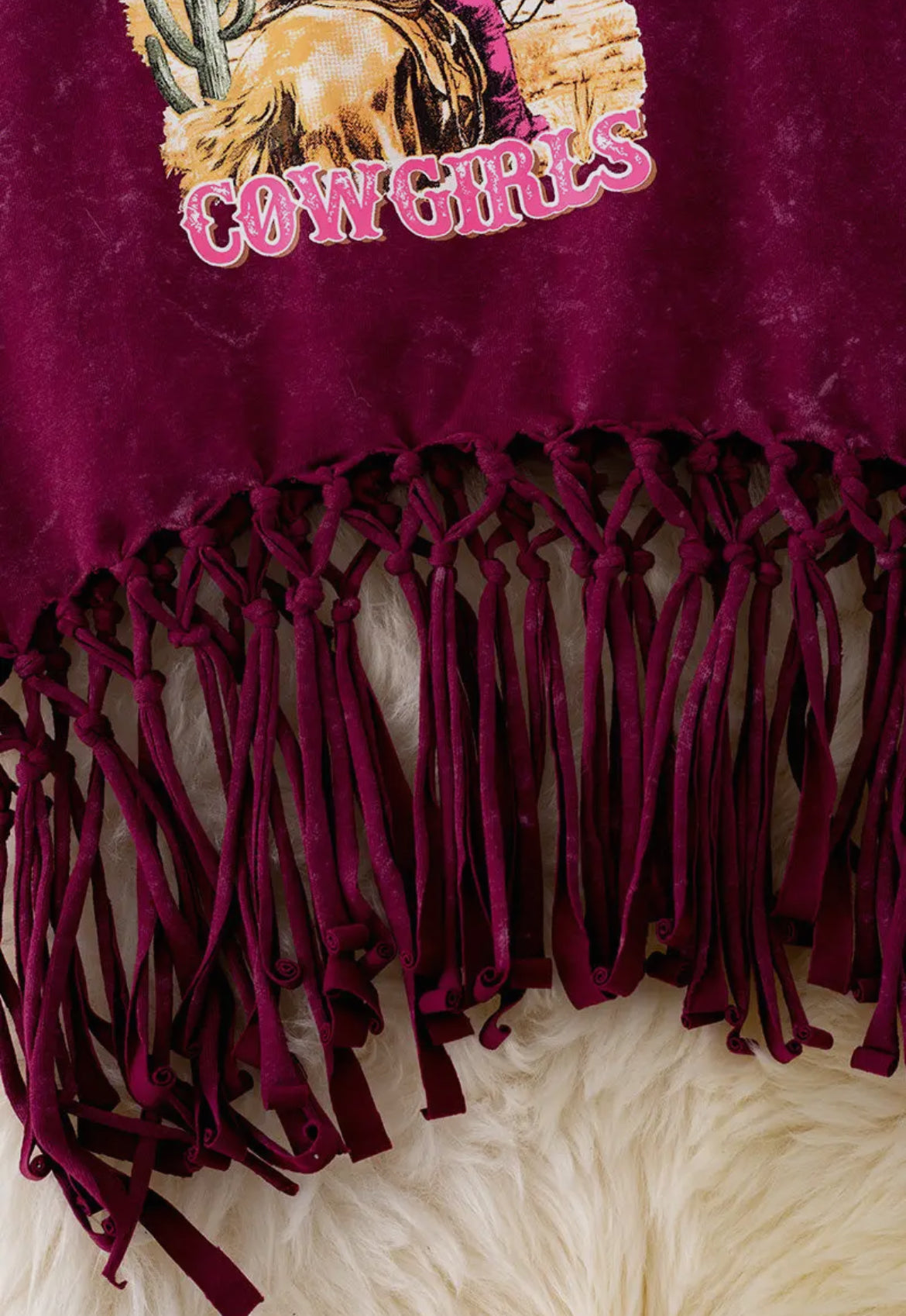 Long Live Cowgirls Fringe Tee