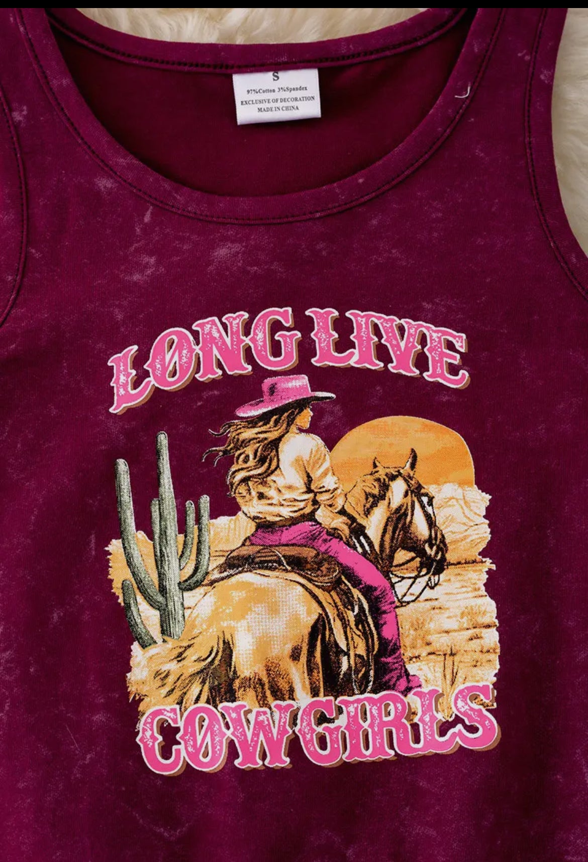 Long Live Cowgirls Fringe Tee