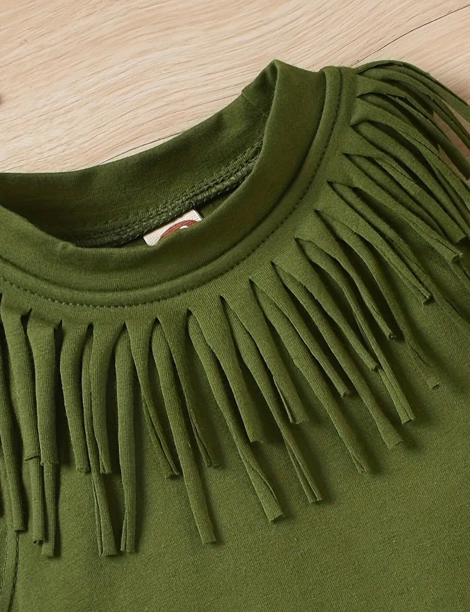 Green Tassel Onesie