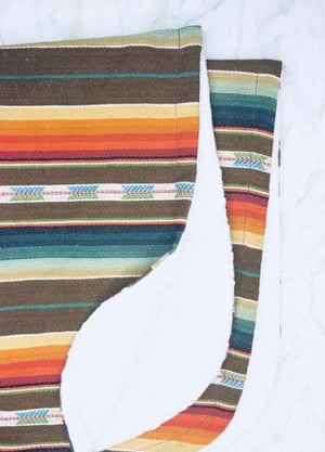 Brown Serape Baby Blanket