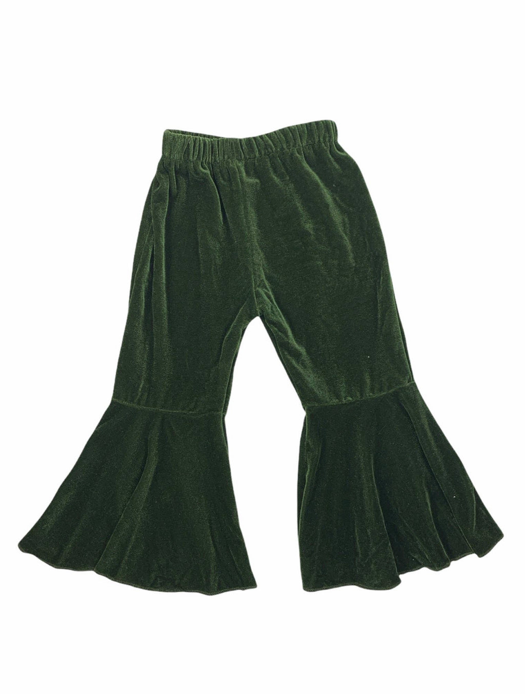 Green Velvet Bell Bottoms