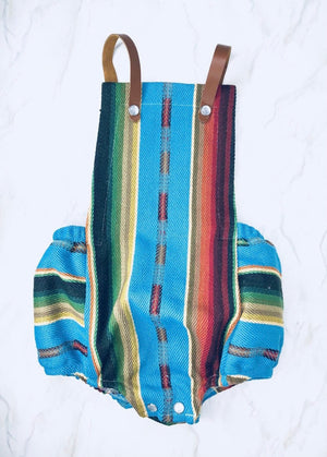 Turquoise Serape Romper